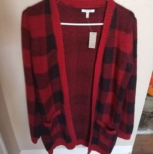 NWT Buffalo plaid cardigan